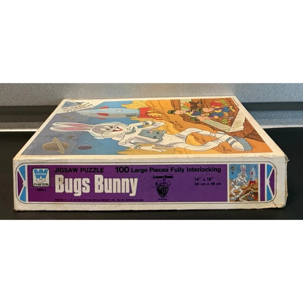 1979 Vintage Whitman Jigsaw Bugs Bunny Puzzle Bugs Bunny on the Moon 100 Pieces